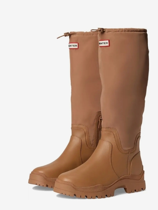 Hunter Shoes - Hunter Wendy Tall Waterproof Rain Boots- Light Natural